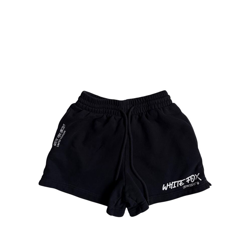 White Fox Society Limited Edition Lounge Shorts (Black) - Extra Small